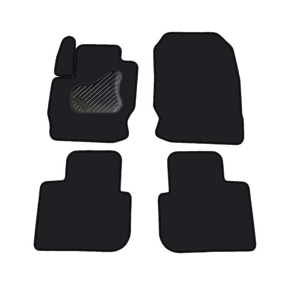 Car textile mats black MITSUBISHI COLT (2009-...) ECONOMIC