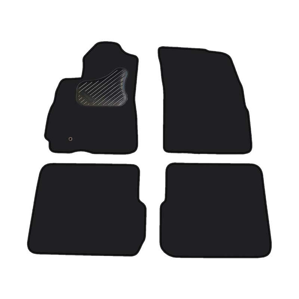 Car textile mats black MITSUBISHI OUTLANDER (2002-2007) ECONOMIC