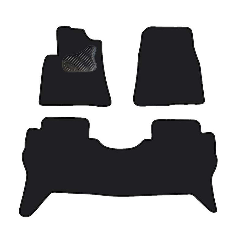 Car textile mats black MITSUBISHI PAJERO (1999-2006) ECONOMIC
