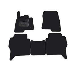 Alfombrillas textiles negras para coche MITSUBISHI PAJERO (2006-...) ECONÓMICAS