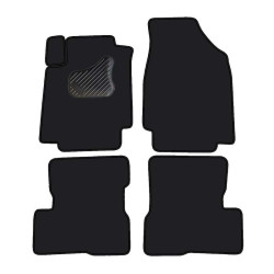 Alfombrillas textiles negras para coche NISSAN MICRA (2002-2007) ECONÓMICAS