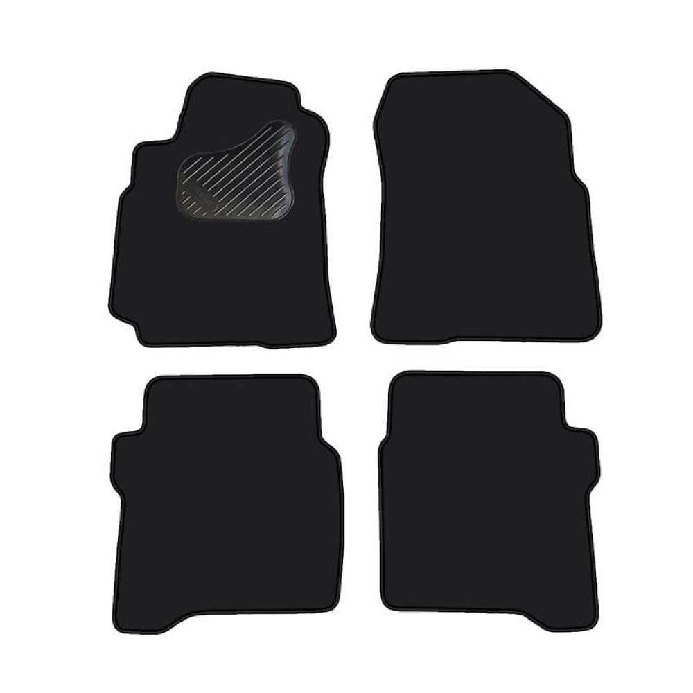 Car textile mats black NISSAN PRIMERA (2002-2008) ECONOMIC