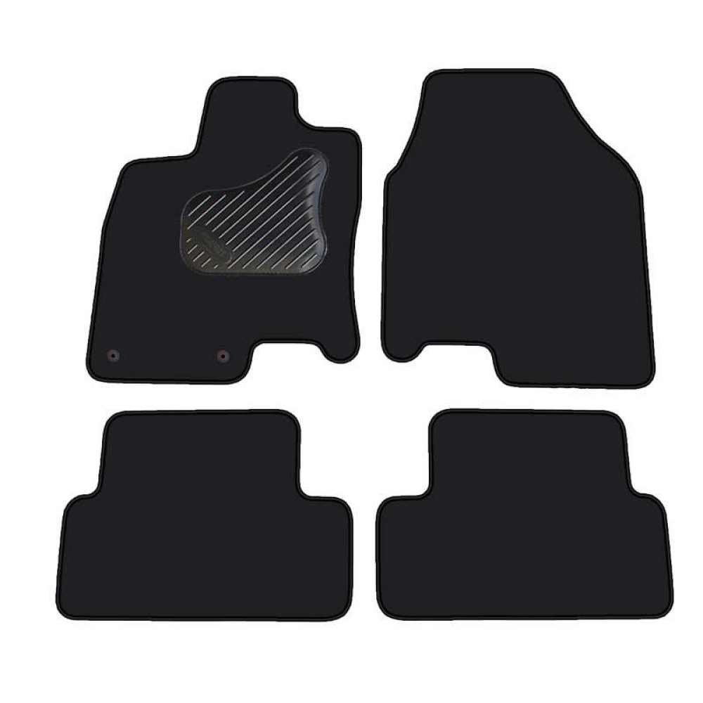 Car textile mats black NISSAN QASHQAI (2007-2014) ECONOMIC