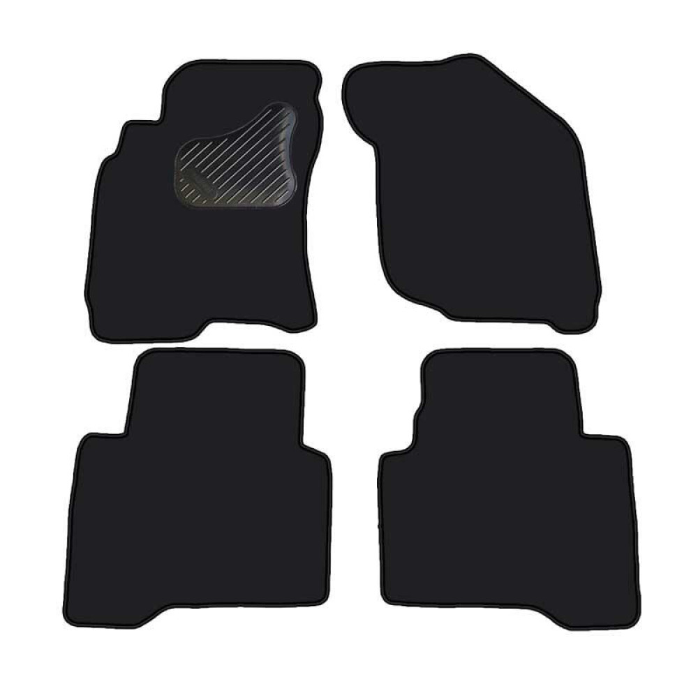 Car textile mats black NISSAN X-TRAIL (2001-2007) ECONOMIC