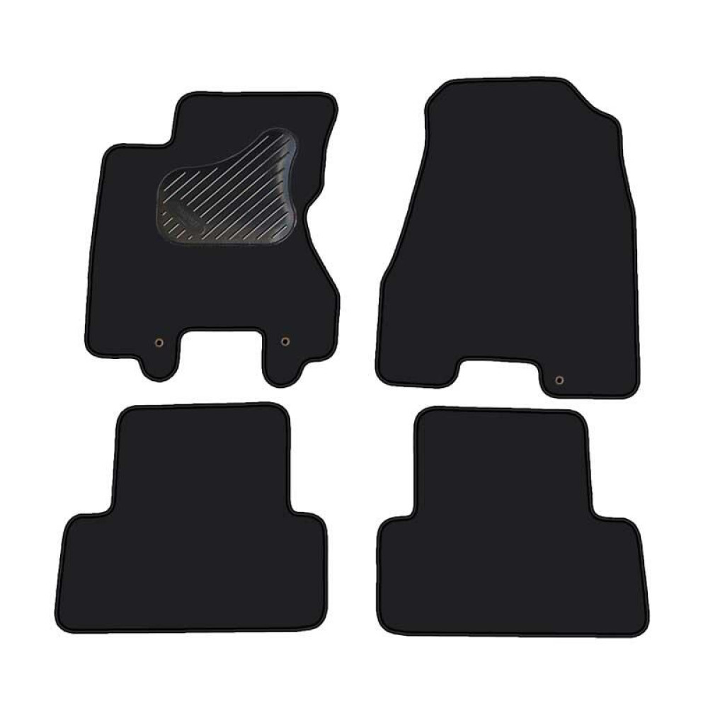 Car textile mats black NISSAN X-TRAIL (2007-...) ECONOMIC