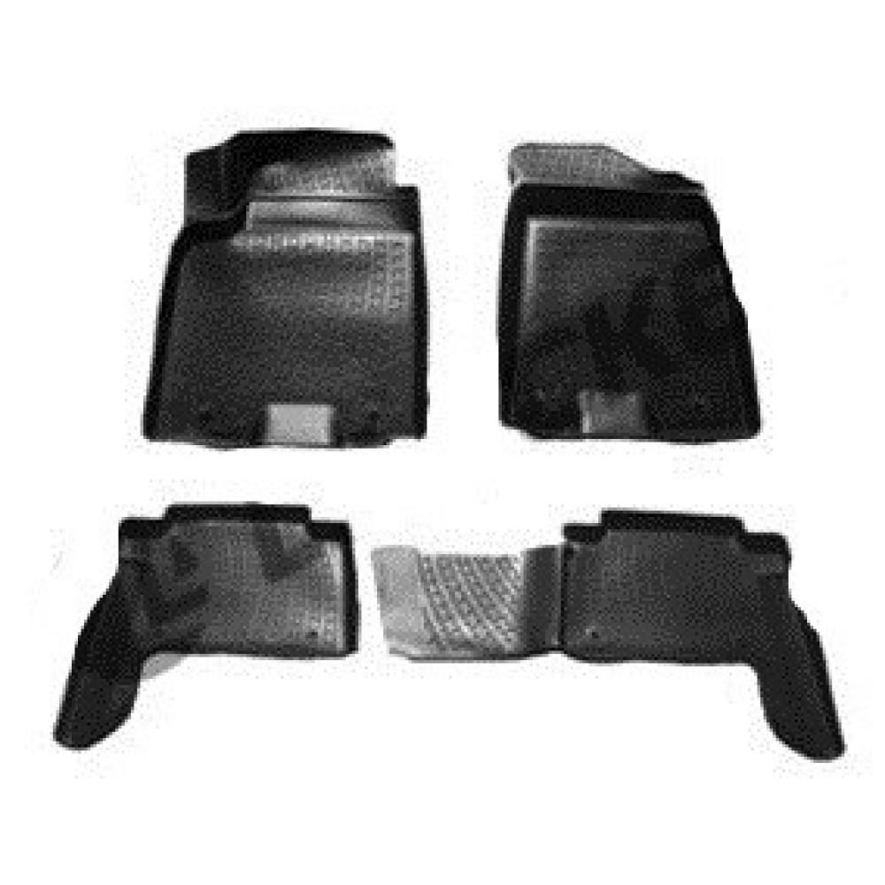 Car rubber floor mats black 3D NISSAN PATROL (2010-...)