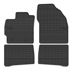 Car rubber floor mats black TOYOTA PRIUS (2010-...) NEGRO