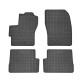 Car rubber floor mats black MAZDA 3 (2004-2013) NEGRO