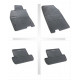 Car rubber floor mats black RENAULT MEGANE III (2008-...) NEGRO