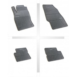 Car rubber floor mats black OPEL CORSA D (2006-2014) NEGRO