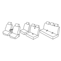 Fundas de asientos para coche *HARMONY* VOLKSWAGEN T5 (8s.)(2003-2015)