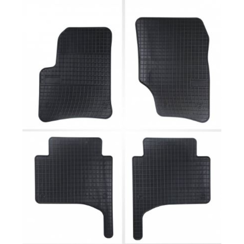 Car rubber floor mats black MB GLK-class X204 (2008-2015) NEGRO