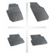 Car rubber floor mats black SKODA FABIA II (2007-2014) NEGRO