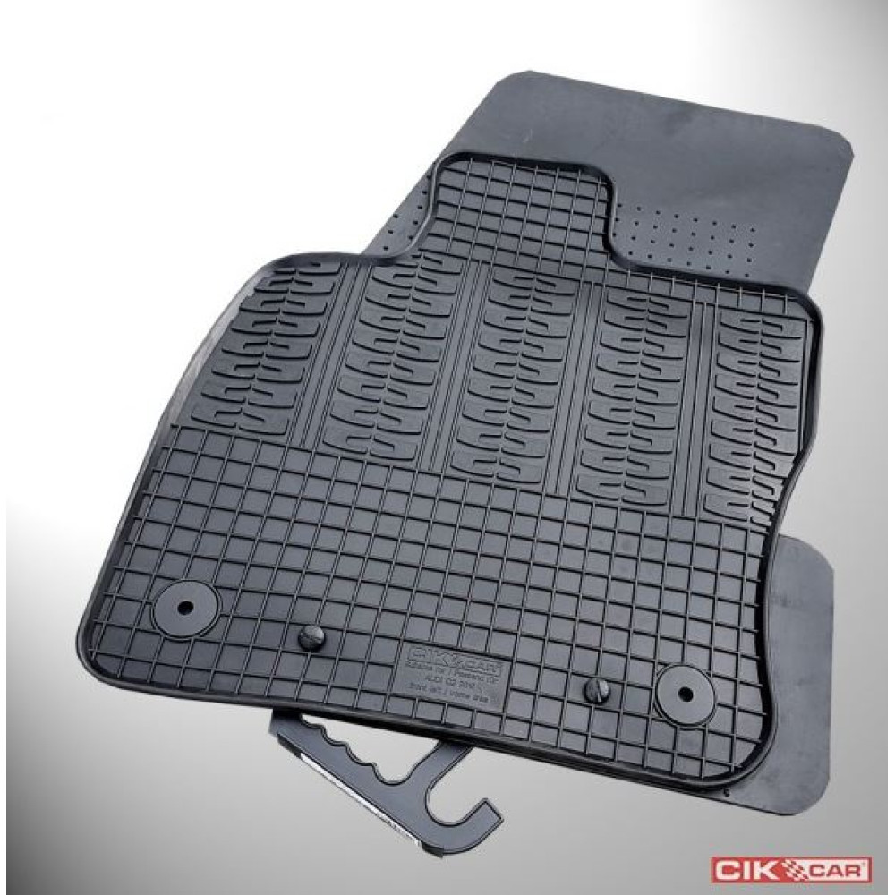 Car rubber floor mats black AUDI Q3 II (2019-...) C-CAR