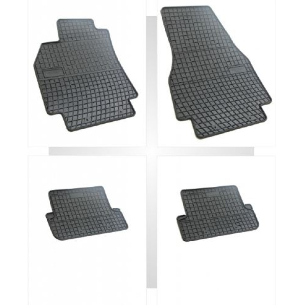 Car rubber floor mats black RENAULT MEGANE II (2002-2008) NEGRO