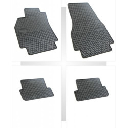 Car rubber floor mats black RENAULT MEGANE II (2002-2008) NEGRO