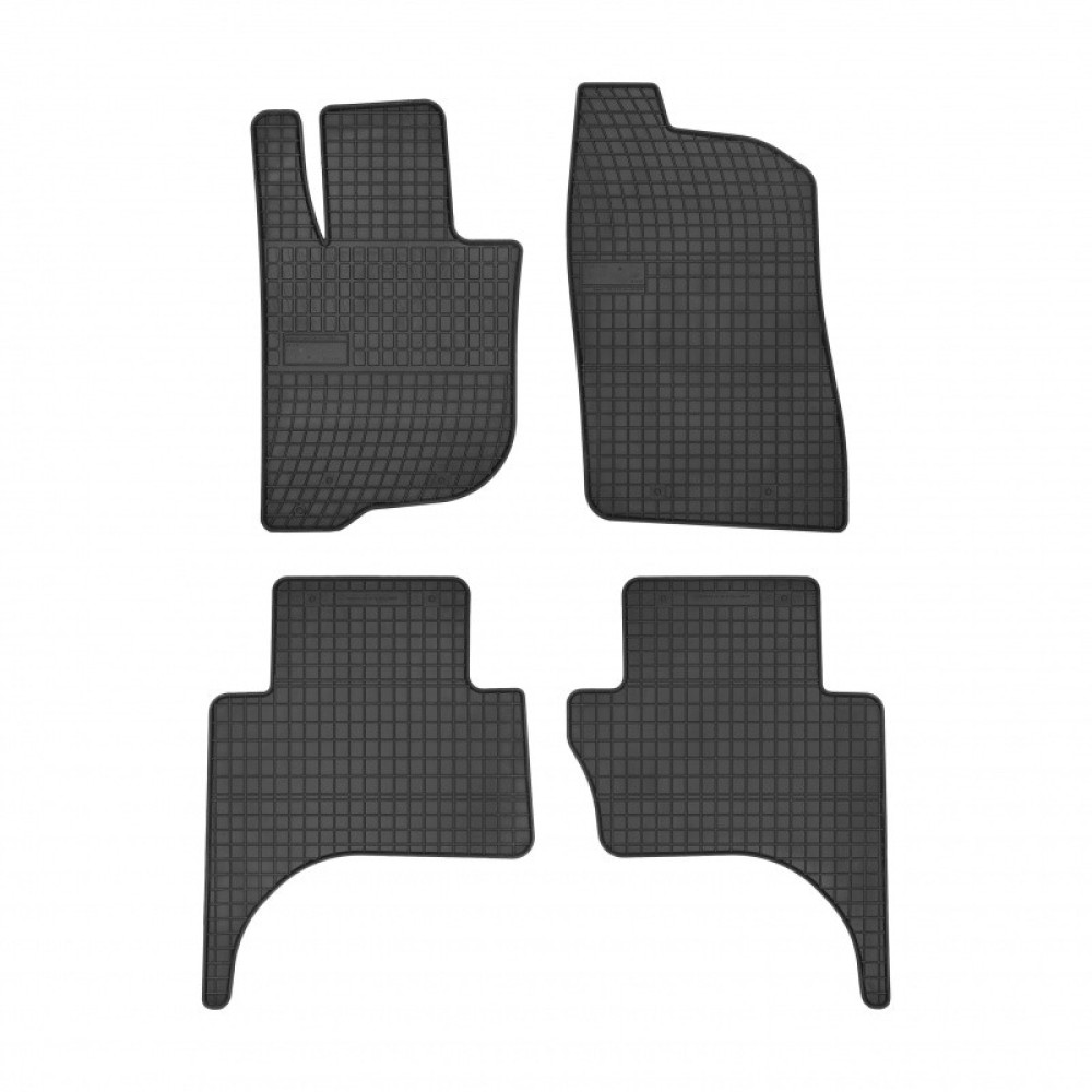 Car rubber floor mats black MITSUBISHI L200 (2015-...) NEGRO