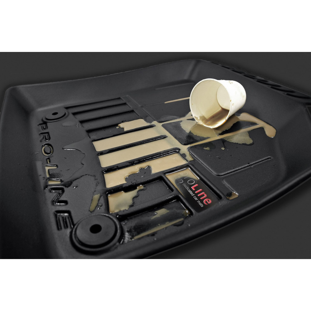 Car rubber floor mats black PEUGEOT 308 II HB (2013-...) 3D FROGUM