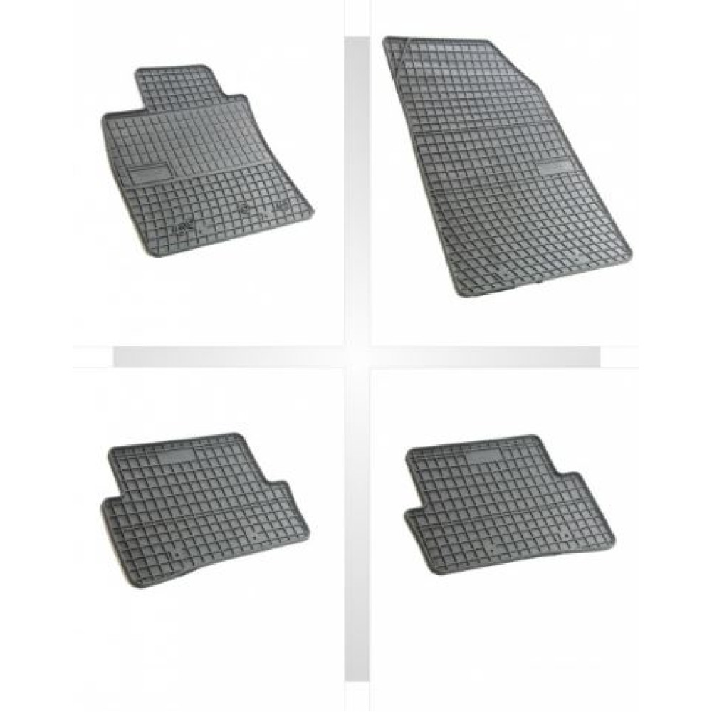 Car rubber floor mats black RENAULT CLIO IV (2012-...) NEGRO