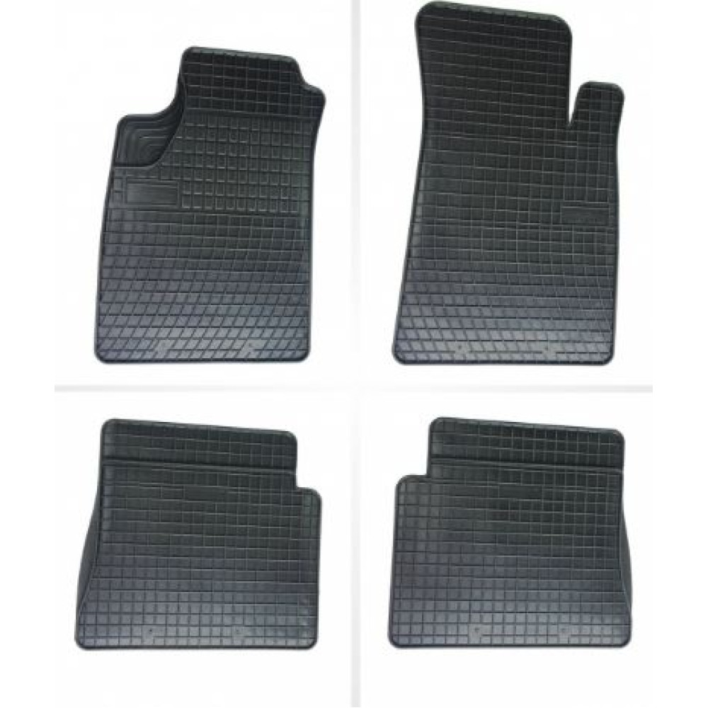 Car rubber floor mats black RENAULT KANGOO I (1998-2007)(5s.) NEGRO