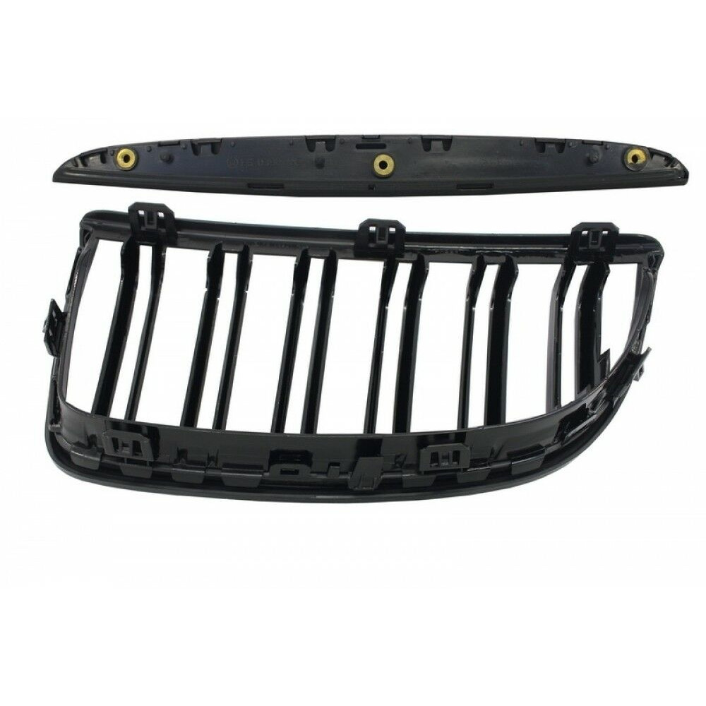 Front grills black gloss BMW 3 E90/E91 Pre-facelift Double Stripe M Design Piano Black (2005-2008)