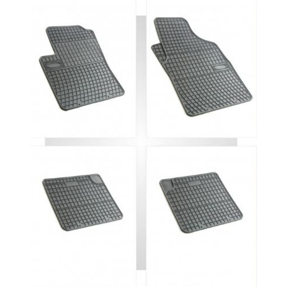 Car rubber floor mats black FIAT 500 (2007-...) NEGRO