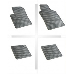 Car rubber floor mats black FIAT 500 (2007-...) NEGRO