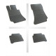 Car rubber floor mats black MB E-class W212 (2009-...) NEGRO