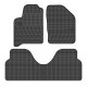 Car rubber floor mats black RENAULT SCENIC I (1996-2003) NEGRO