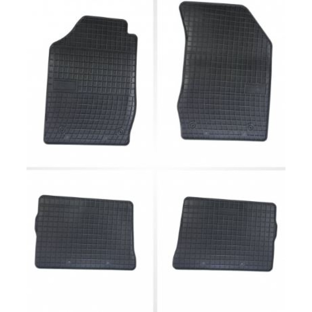 Car rubber floor mats black RENAULT CLIO II (1998-2005) NEGRO