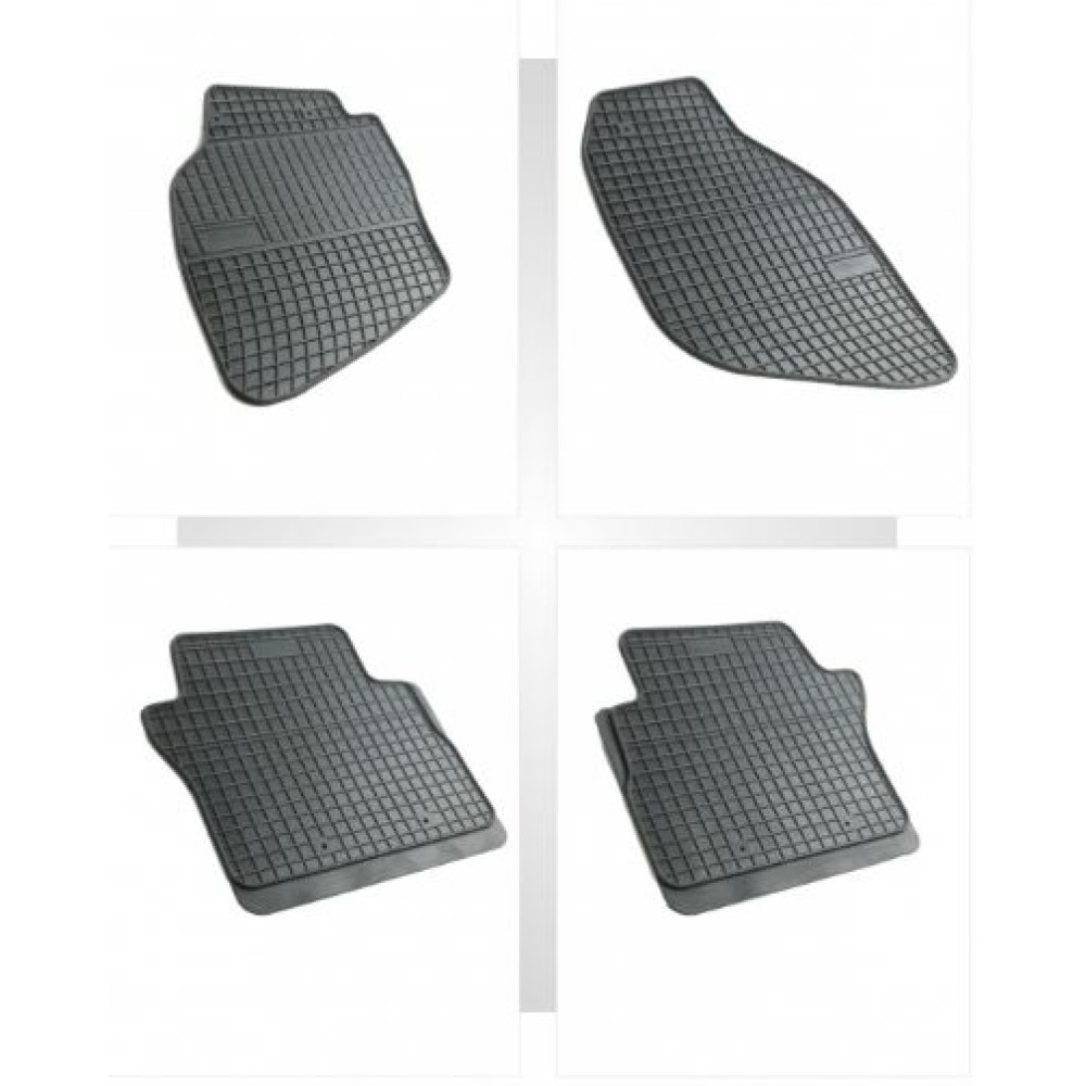 Car rubber floor mats black HONDA CITY (2002-2008) NEGRO