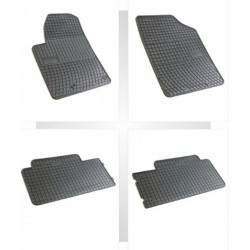 Car rubber floor mats black front CITROEN BERLINGO (1998-2007) NEGRO