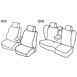 Car seat covers *HARMONY* VOLKSWAGEN PASSAT B6 Variant (2005-2010)