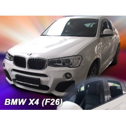 Window deflectors front and rear BMW X4 F26 (2014-...) 11163