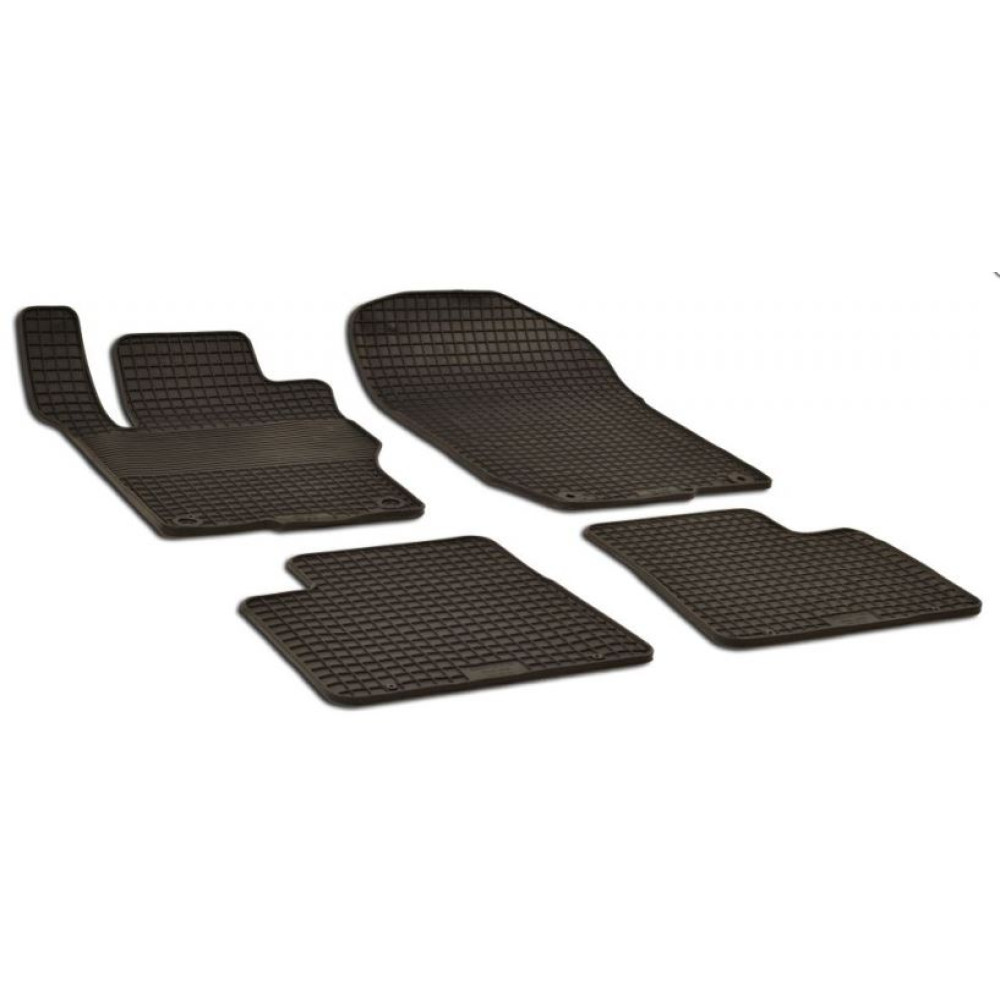 Car rubber floor mats black MB ML-class W166 (2011-...) NEGRO