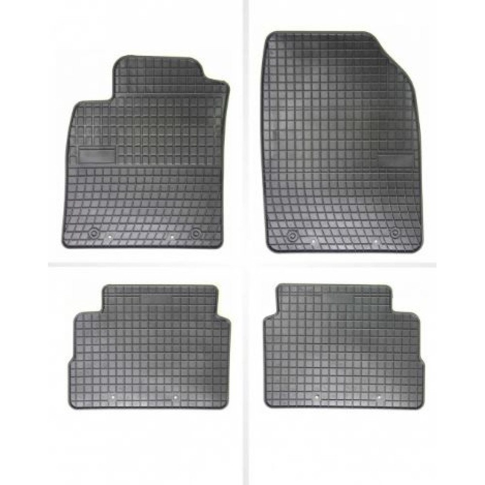 Car rubber floor mats black OPEL VECTRA C (2003-2008) NEGRO