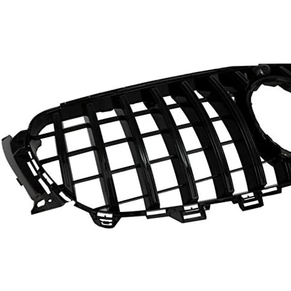 Front grill MB E-class W213 Panamericana Style Black Gloss (2016-...) 37351