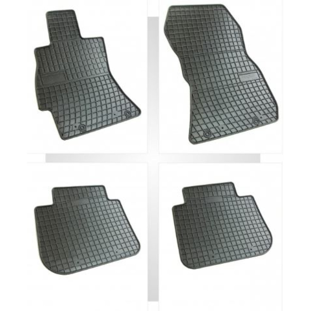 Car rubber floor mats black SUBARU FORESTER (2013-...) NEGRO
