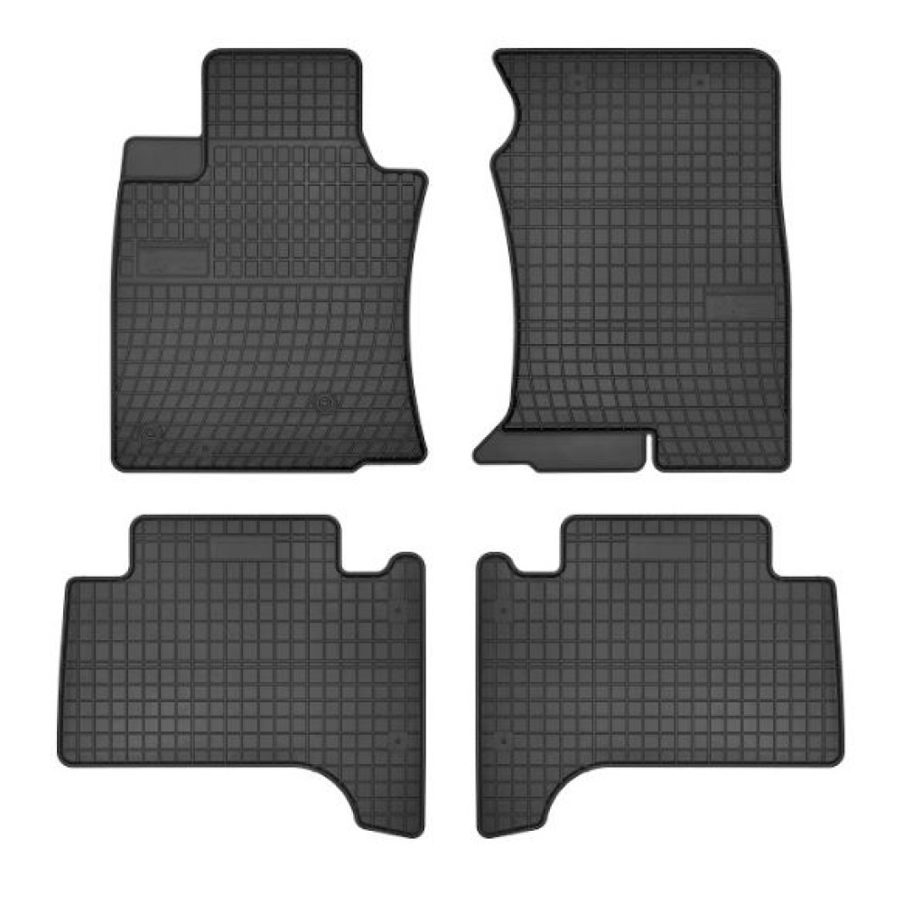 Car rubber floor mats black TOYOTA LAND CRUISER 150 (2009-...) NEGRO