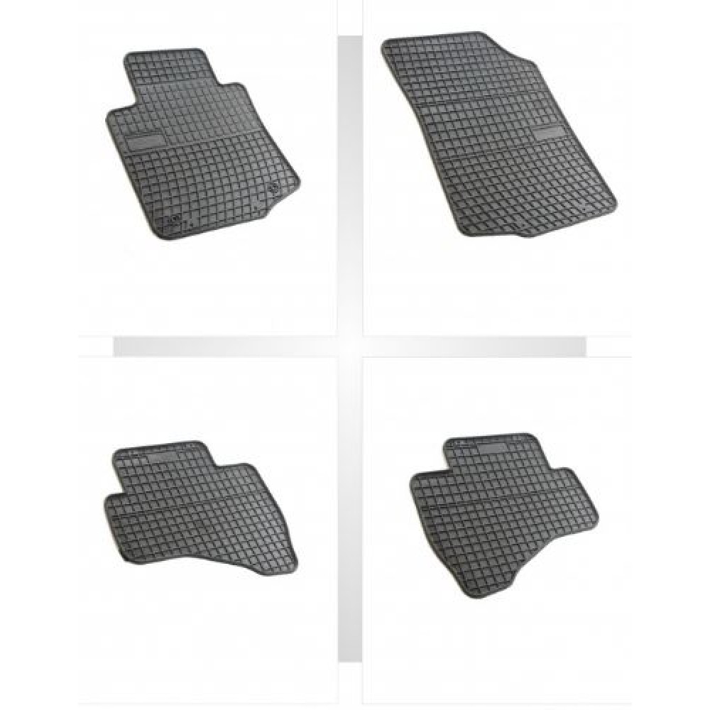 Car rubber floor mats black TOYOTA AYGO I (2005-2014) NEGRO