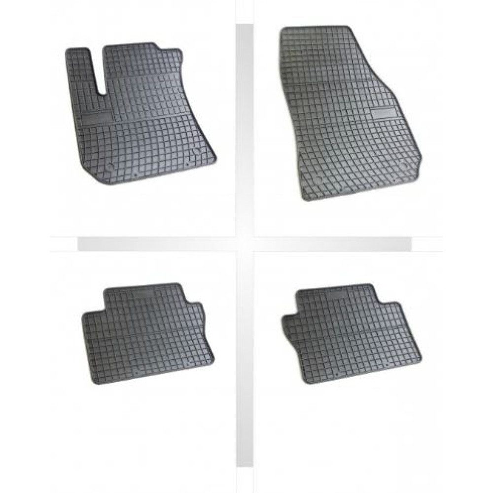 Car rubber floor mats black OPEL ZAFIRA B (5s.)(2005-2012) NEGRO