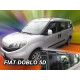 Window deflectors front and rear FIAT DOBLO II (5d.)(2009-...) 15175