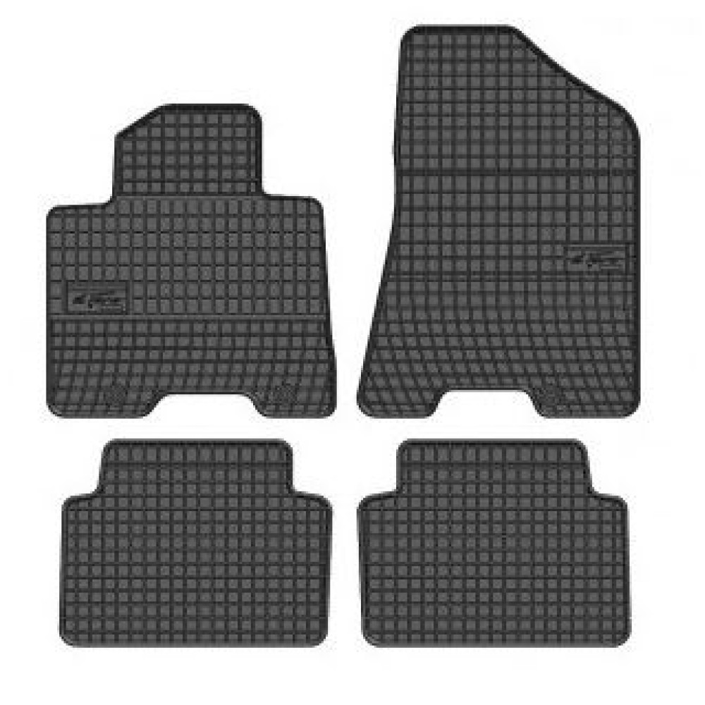 Car rubber floor mats black HYUNDAI TUCSON (2016-...) NEGRO