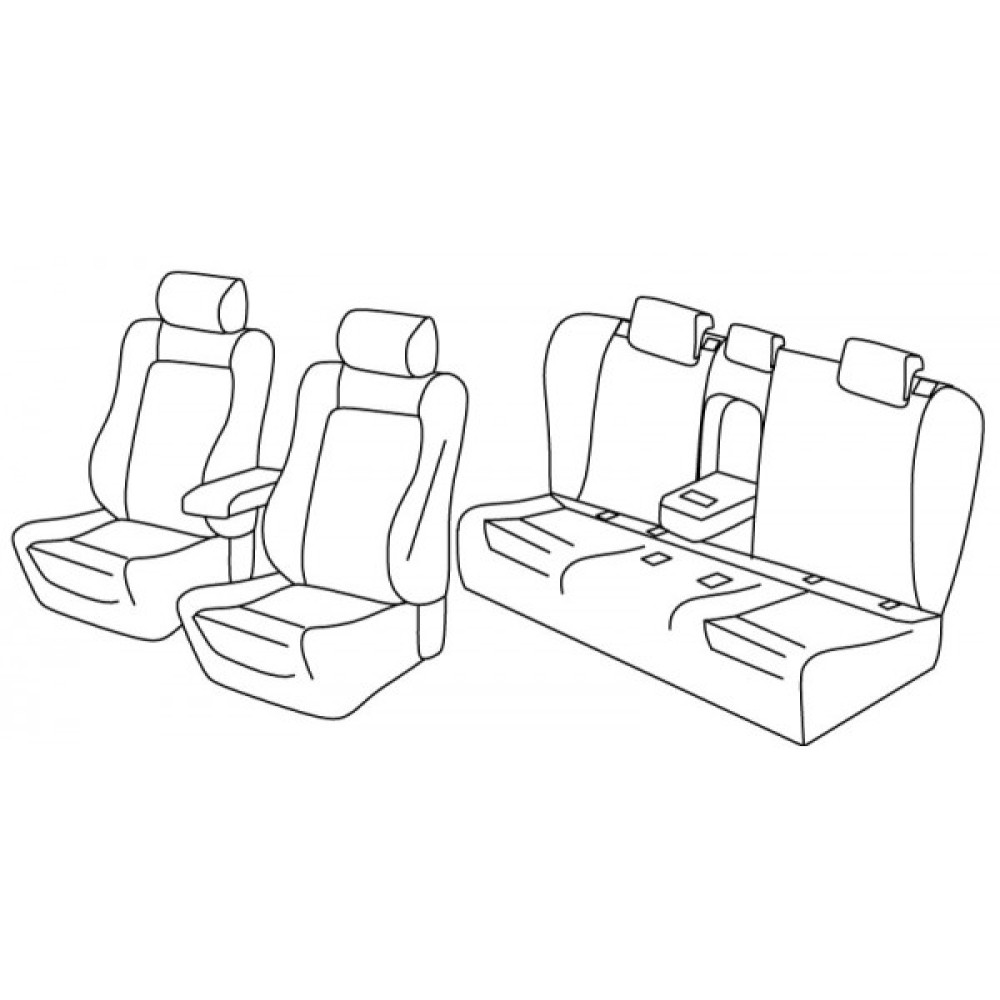 Car seat covers *HARMONY* SKODA SUPERB III Active/Style (2015-...)