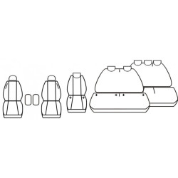 Fundas de asientos para coche *COMFORT* PEUGEOT TRAVELLER (8s.)(2016-...)