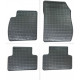 Car rubber floor mats black OPEL ZAFIRA C (2012-..)(5s.) NEGRO