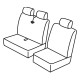 Car seat covers front *HARMONY* VOLKSWAGEN T5 (1+2)(2003-2015)