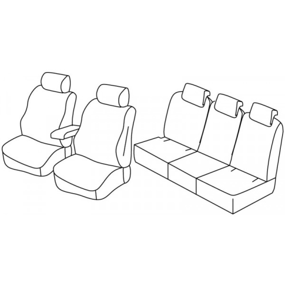 Car seat covers *HARMONY* SKODA YETI Active (2014-...)