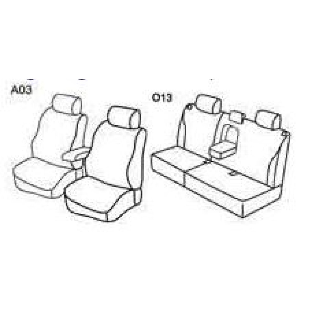 Car seat covers *HARMONY* VOLVO V50 (2004-2012)