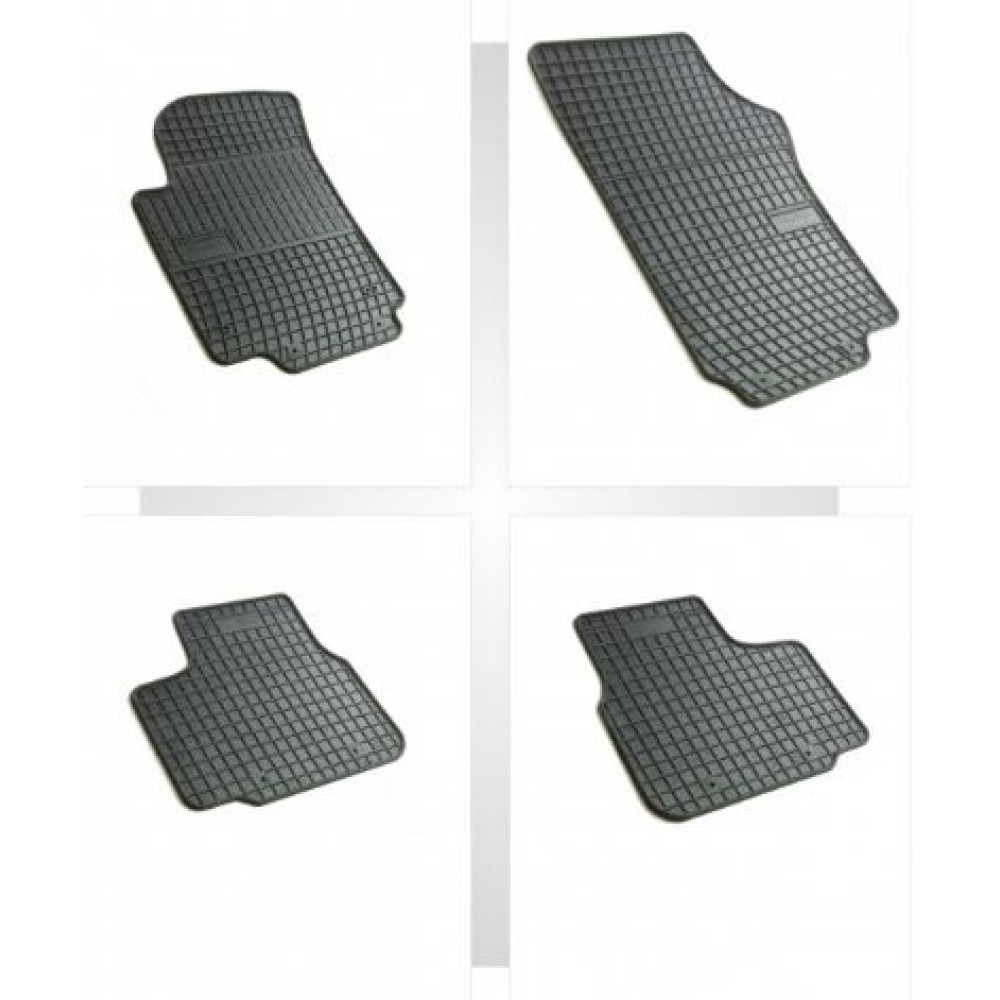 Car rubber floor mats black VOLKSWAGEN UP! (2012-...) NEGRO